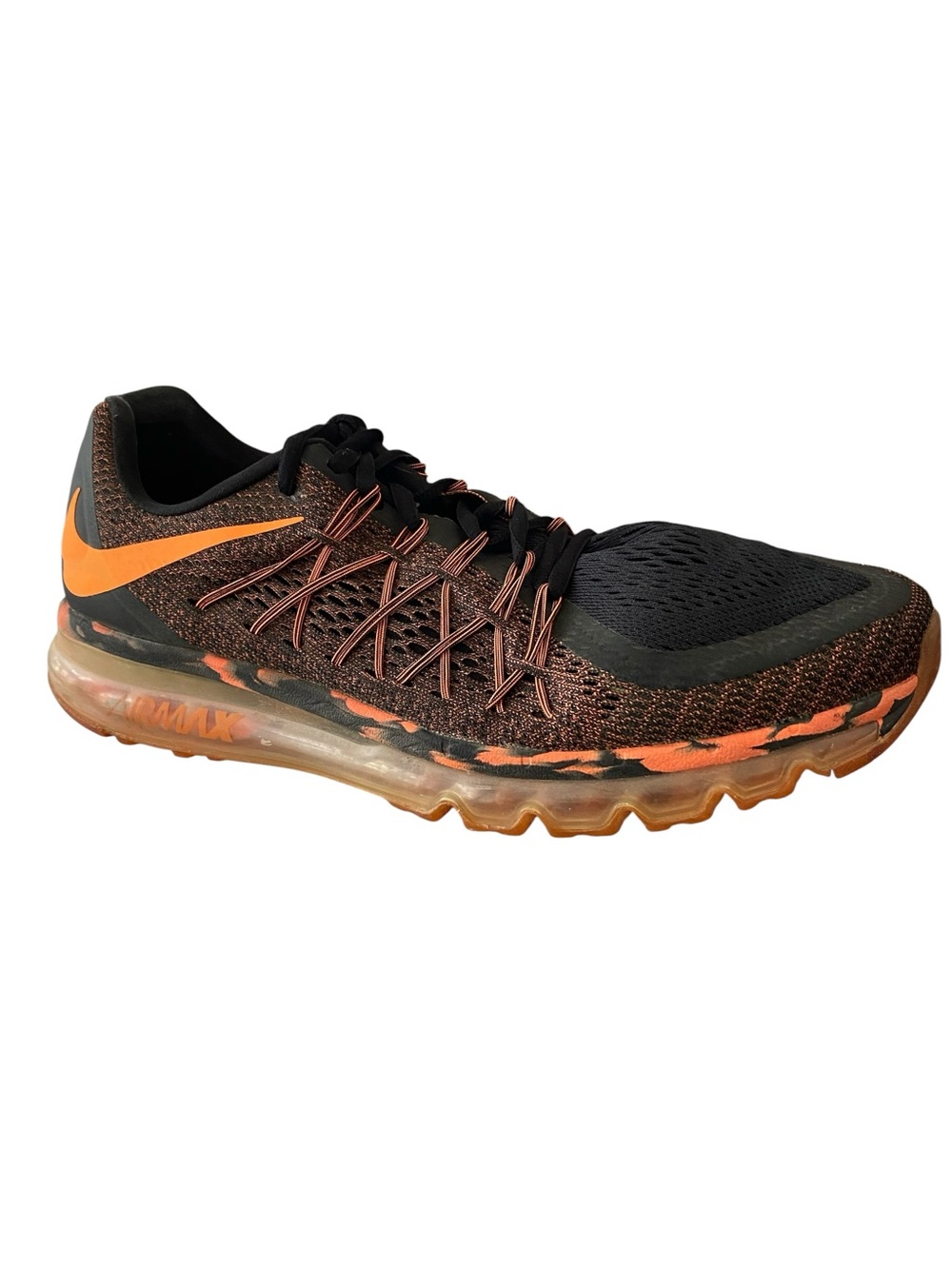 Nike Men’s Black & Orange Air Max Running Shoe Size 12